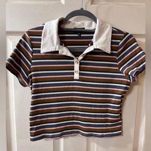 Originality crop top tee. Size adult medium.